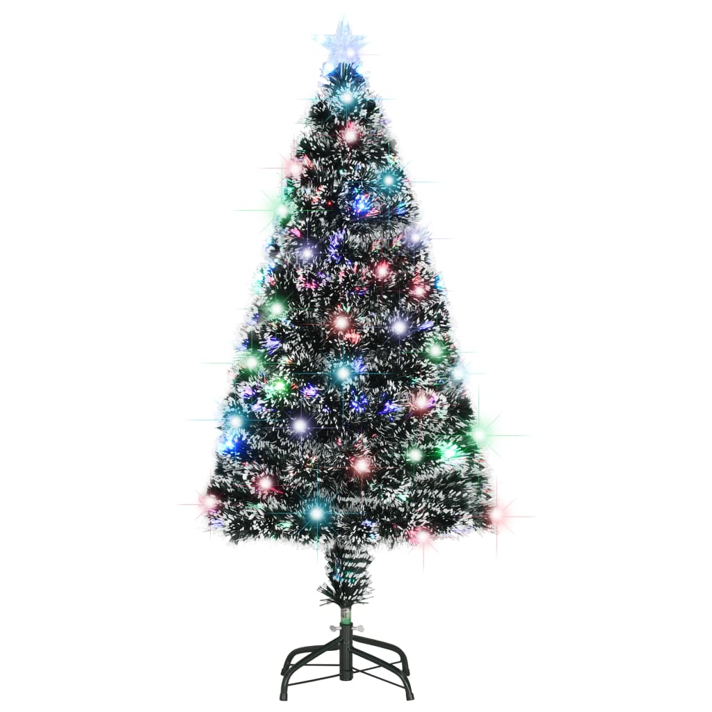 Vidaxl Weihnachtsbaum mit LED und Standard 120 cm Faser -Optik