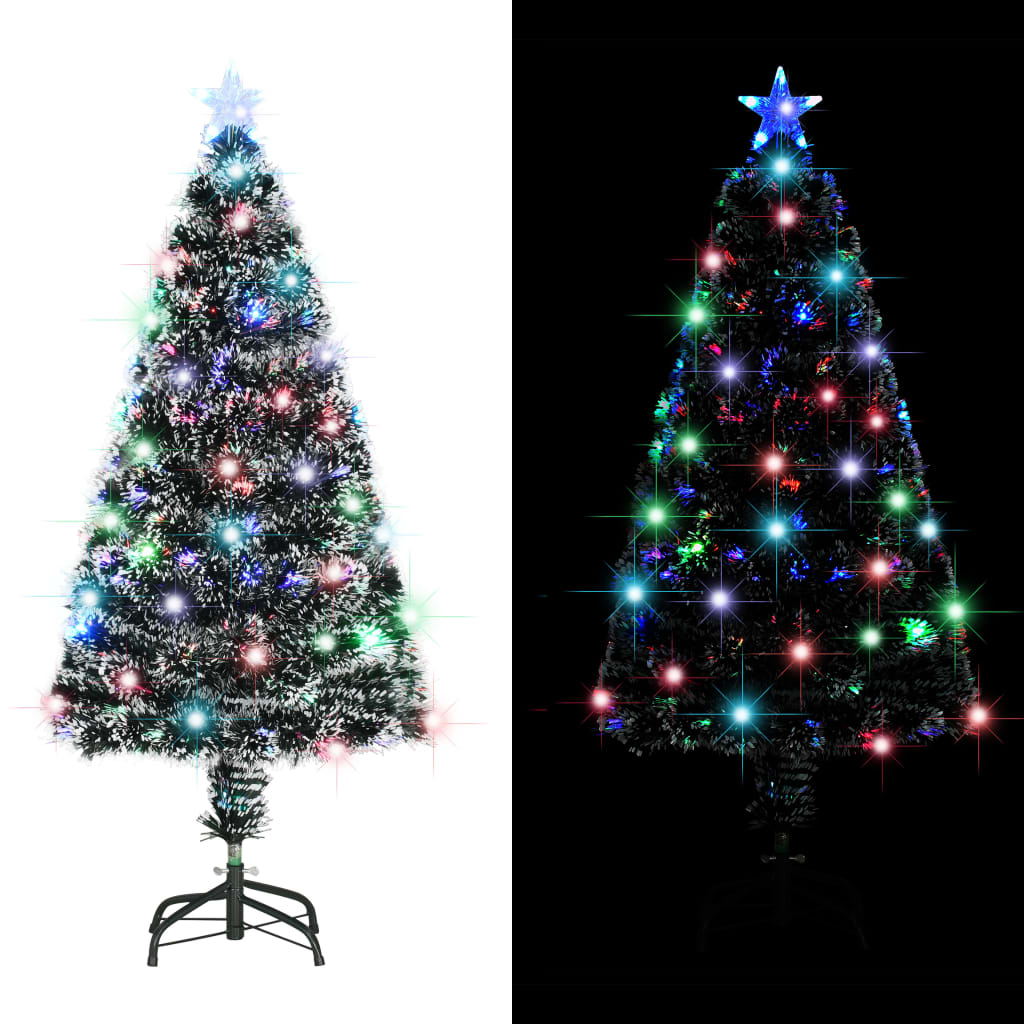 Vidaxl Weihnachtsbaum mit LED und Standard 120 cm Faser -Optik
