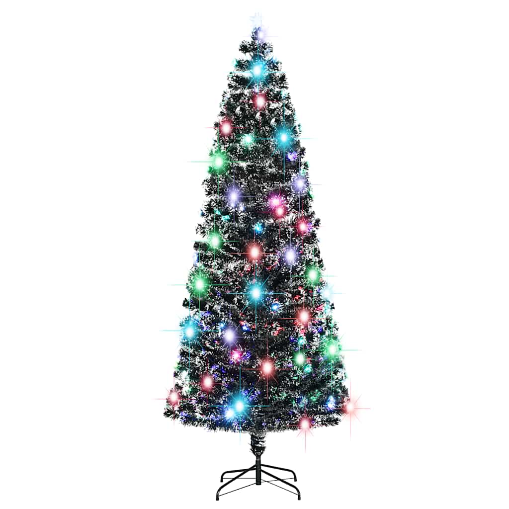 Vidaxl Weihnachtsbaum mit LED und Standard 240 cm Faser -Optik