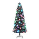 Vidaxl Weihnachtsbaum mit LED und Standard 240 cm Faser -Optik