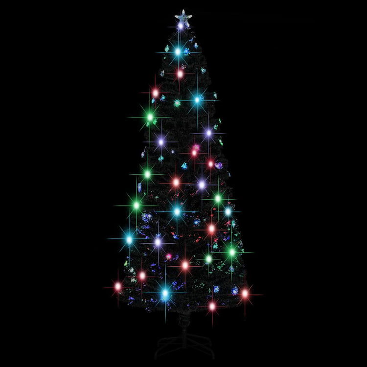 Vidaxl Weihnachtsbaum mit LED und Standard 240 cm Faser -Optik