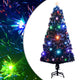 Vidaxl Weihnachtsbaum mit LED und Standard 120 cm Faser -Optik