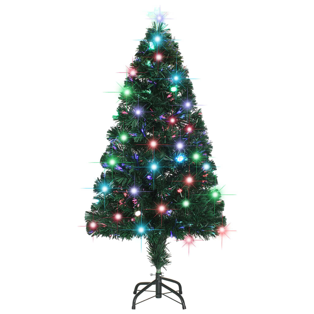 Vidaxl Weihnachtsbaum mit LED und Standard 120 cm Faser -Optik