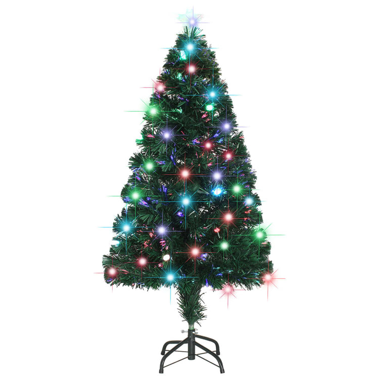 Vidaxl Weihnachtsbaum mit LED und Standard 120 cm Faser -Optik