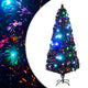 VIDAXL -Weihnachtsbaum mit LED und Standard 210 cm Faser -Optik