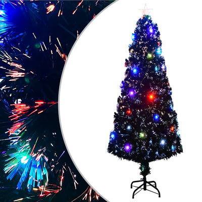 Vidaxl Weihnachtsbaum mit LED und Standard 240 cm Faser -Optik