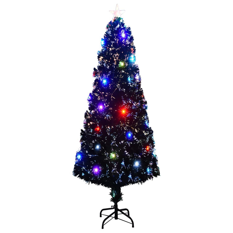 Vidaxl Weihnachtsbaum mit LED und Standard 240 cm Faser -Optik