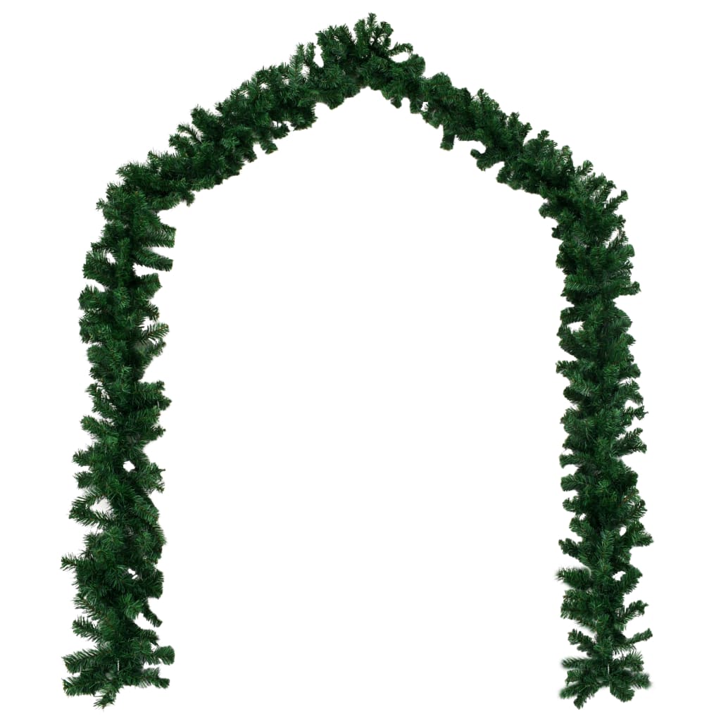 Vidaxl Weihnachten Girlanden 4 ST 270 cm PVC Grün