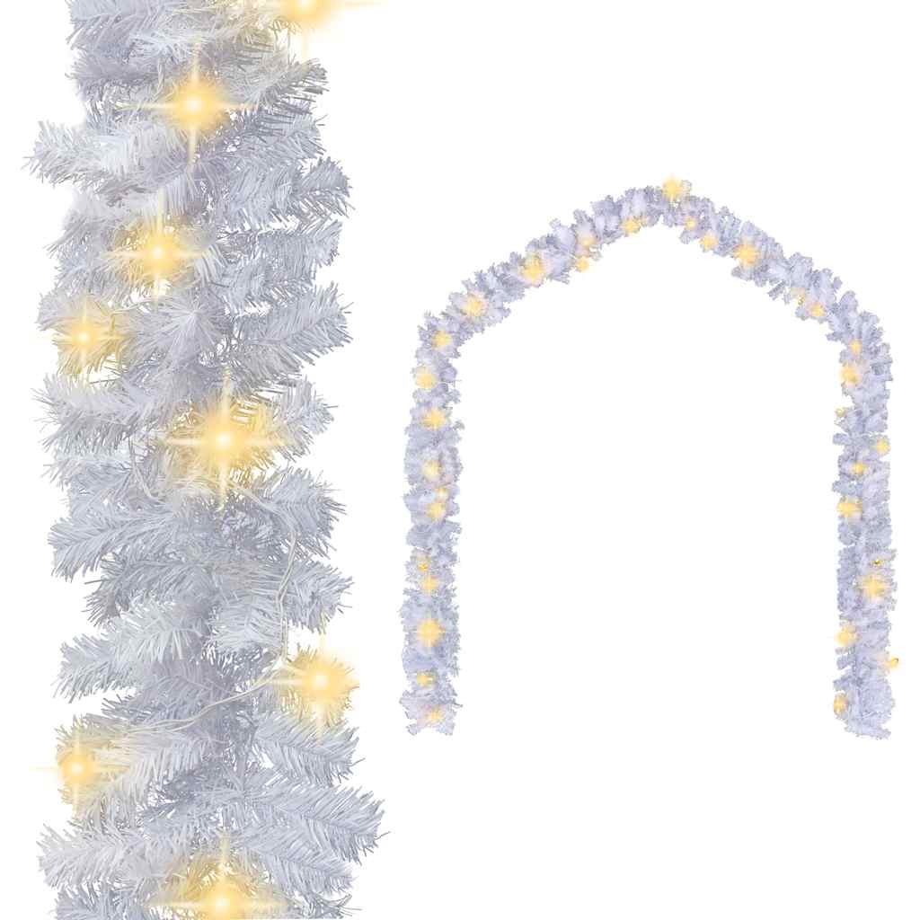 Vidaxl Weihnachtsgirlande mit LED -Leuchten 20 m Weiß