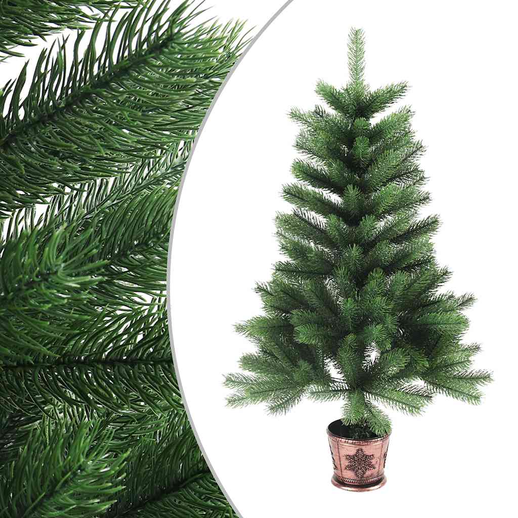 Vidaxl Kunstkerstboom mit lebensechten Nadeln 90 cm Grün
