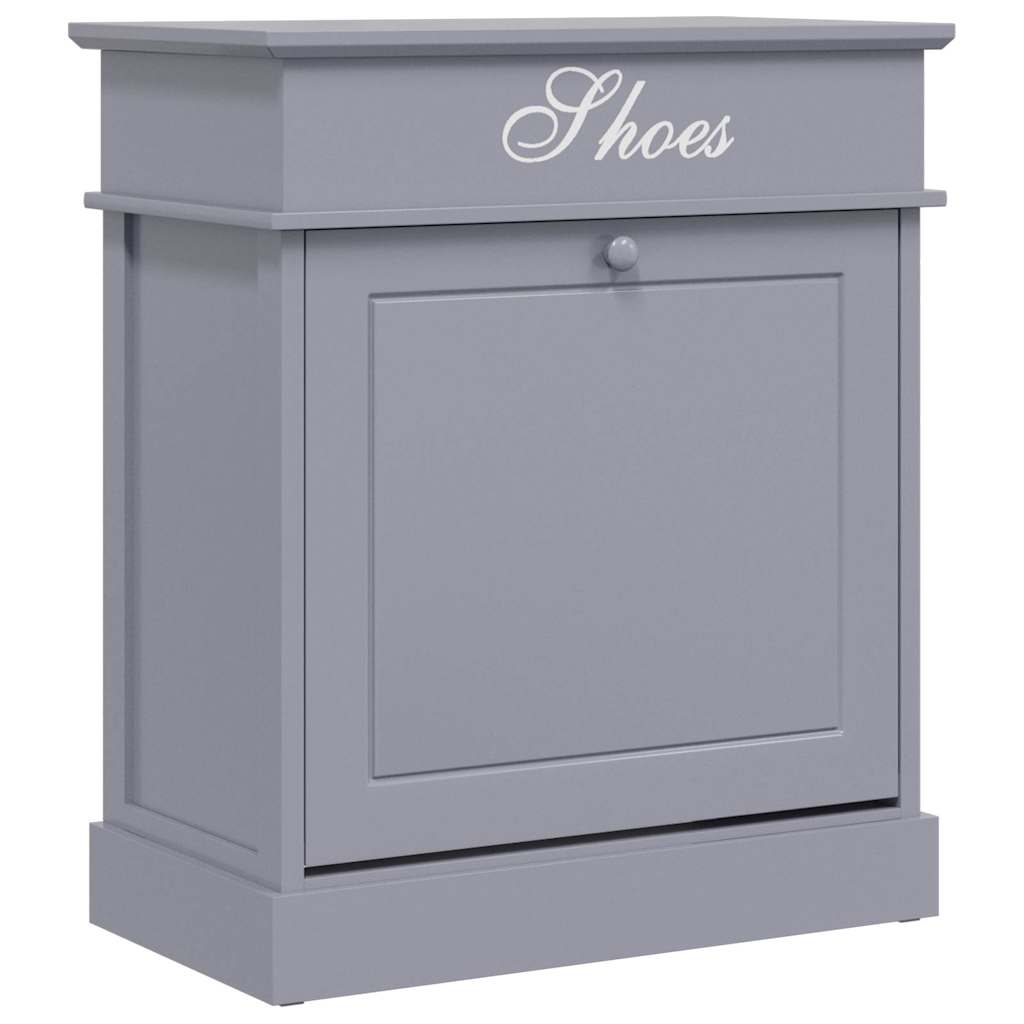 Vidaxl Schuhschrank 50x28x58 cm Paulowniahout Grau