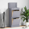 Vidaxl Schuhschrank 50x28x98 cm Paulowniahout Grau