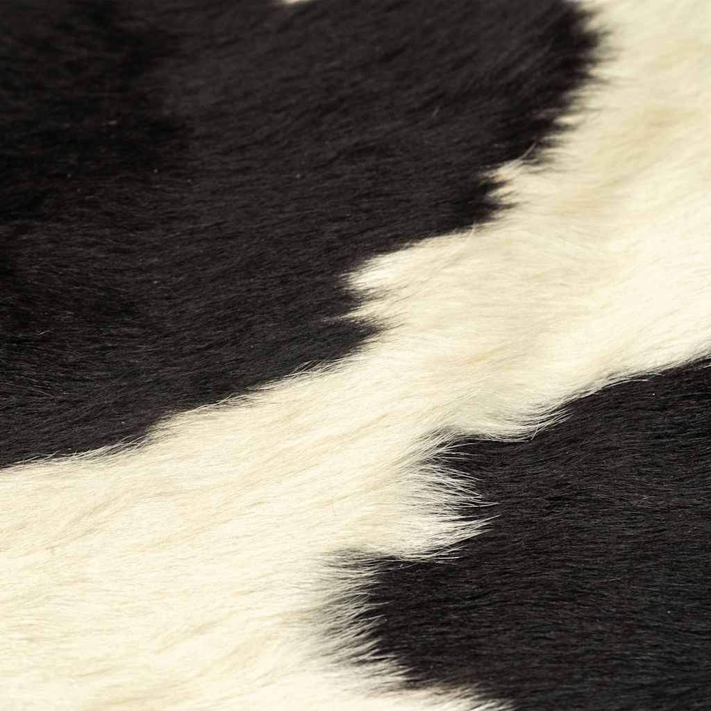 Vidaxl Teppich 150x170 cm echtes Rindfleischhaut schwarz und weiß