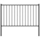 Vidaxl HEK -Panel mit Posts 1,7x0,75 m Pulver -bezogenem Stahl schwarz