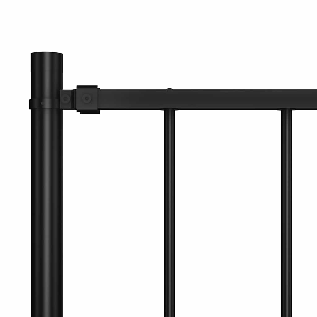 Vidaxl HEK -Panel mit Posts 1,7x1 m Pulver -beschichtetem Stahl schwarz
