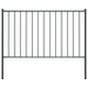 Vidaxl HEK -Panel mit Posts 1,7x0,75 m Pulver -bewegtem Stahl -Anthrazit