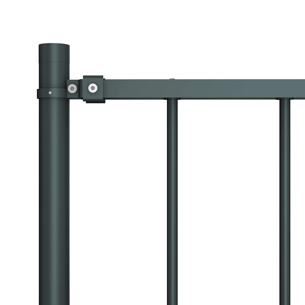 Vidaxl HEK -Panel mit Posts 1,7x0,75 m Pulver -bewegtem Stahl -Anthrazit