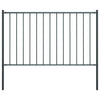 Vidaxl HEK -Panel mit Pfosten 1,7x1 m Pulver -beschichteter Stahl -Anthrazit