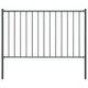 Vidaxl HEK -Panel mit Pfosten 1,7x1 m Pulver -beschichteter Stahl -Anthrazit