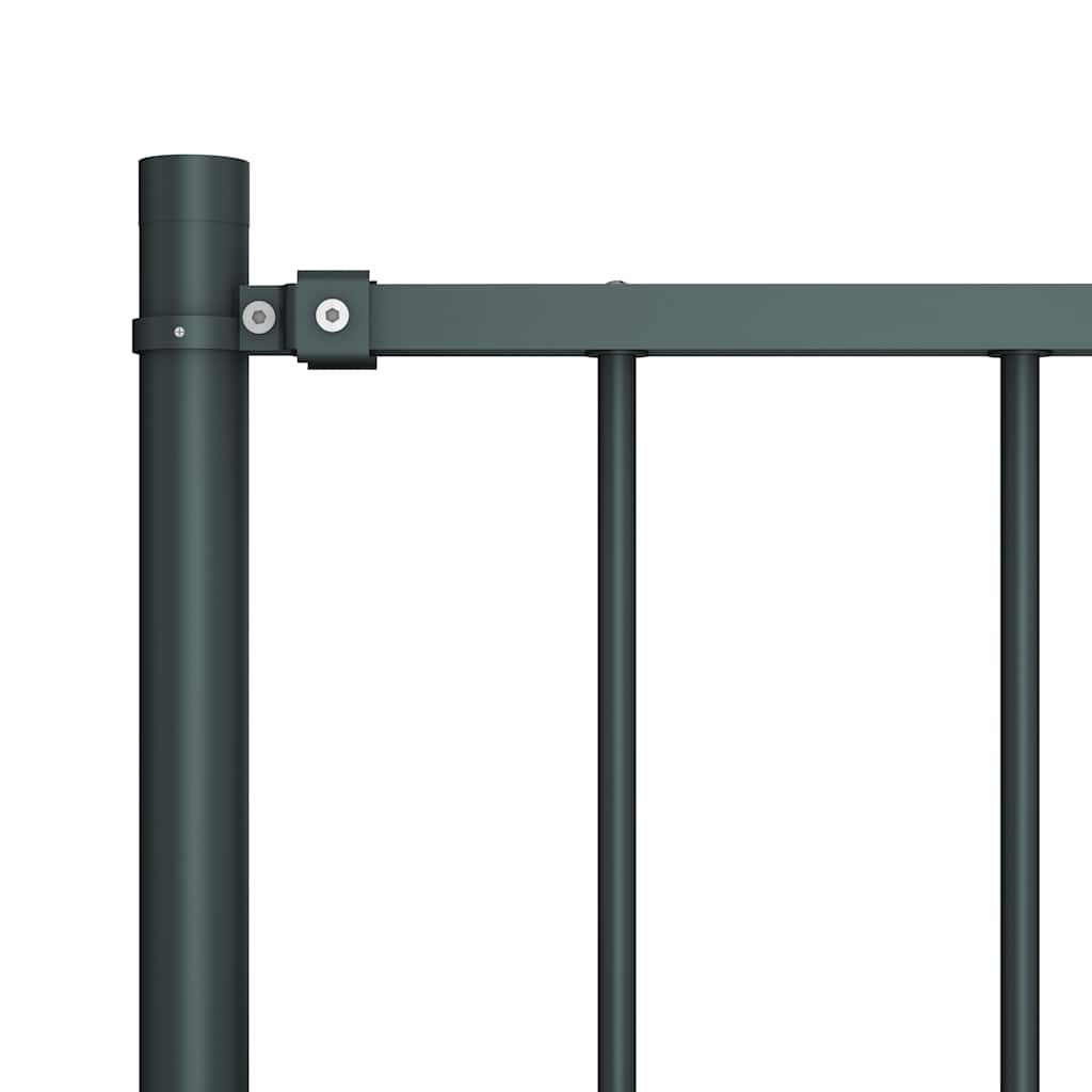 Vidaxl HEK -Panel mit Pfosten 1,7x1 m Pulver -beschichteter Stahl -Anthrazit
