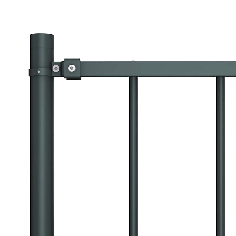 Vidaxl HEK -Panel mit Pfosten 1,7x1 m Pulver -beschichteter Stahl -Anthrazit