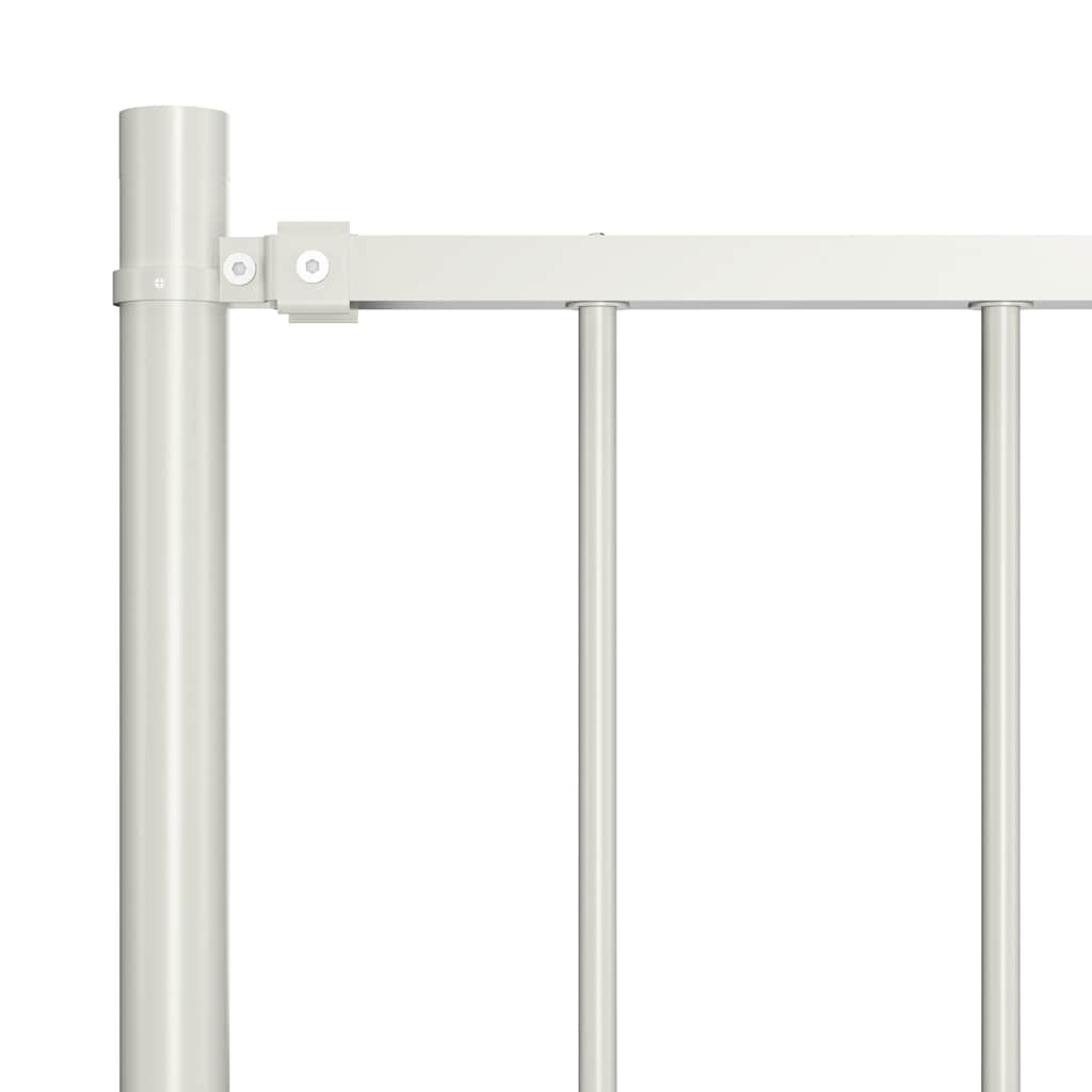 Vidaxl HEK -Panel mit Pfosten 1,7x0,75 m Pulver -Beschichteter Stahlweiß