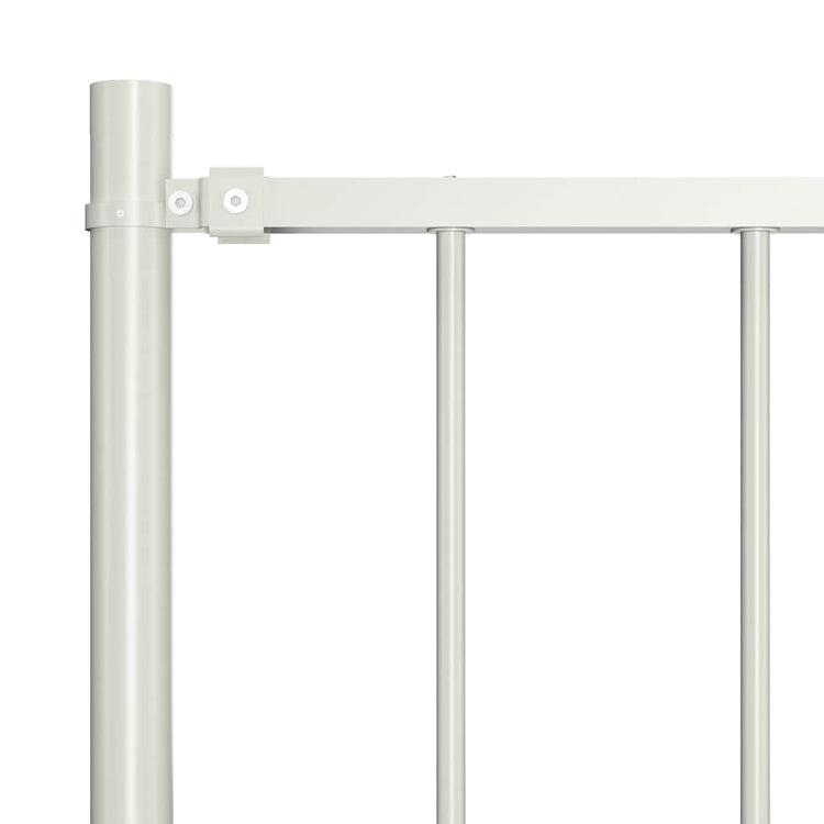 Vidaxl HEK -Panel mit Pfosten 1,7x0,75 m Pulver -Beschichteter Stahlweiß