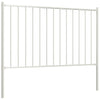 Vidaxl HEK -Panel mit Pfosten 1,7x1,25 m Pulver -Beschichteter Stahlweiß