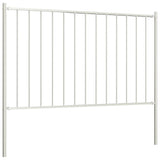 Vidaxl HEK -Panel mit Pfosten 1,7x1,25 m Pulver -Beschichteter Stahlweiß - afbeelding 2