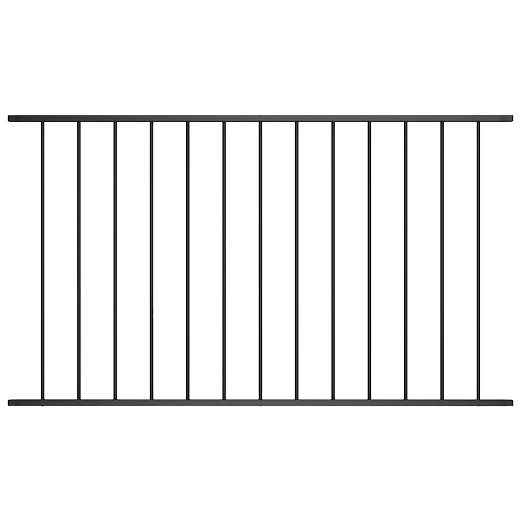 Vidaxl HEK Panel 1,7x0,75 m Pulver -bezogenem Stahl schwarz