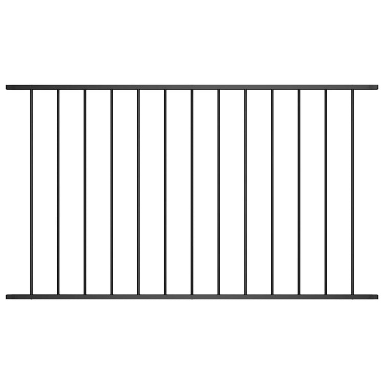 Vidaxl HEK Panel 1,7x0,75 m Pulver -bezogenem Stahl schwarz