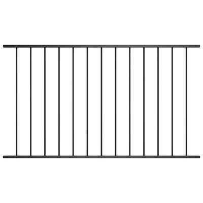 Vidaxl HEK Panel 1,7x1 m Pulver -bewegtes Stahlschwarz