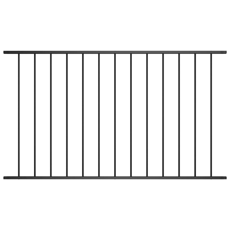 Vidaxl HEK Panel 1,7x1 m Pulver -bewegtes Stahlschwarz