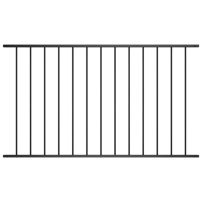 Vidaxl HEK Panel 1,7x1,25 m Pulver -bezogenem Stahl schwarz