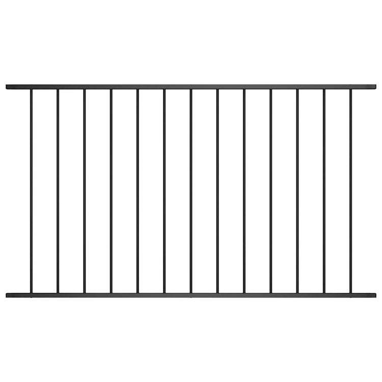 Vidaxl HEK Panel 1,7x1,25 m Pulver -bezogenem Stahl schwarz