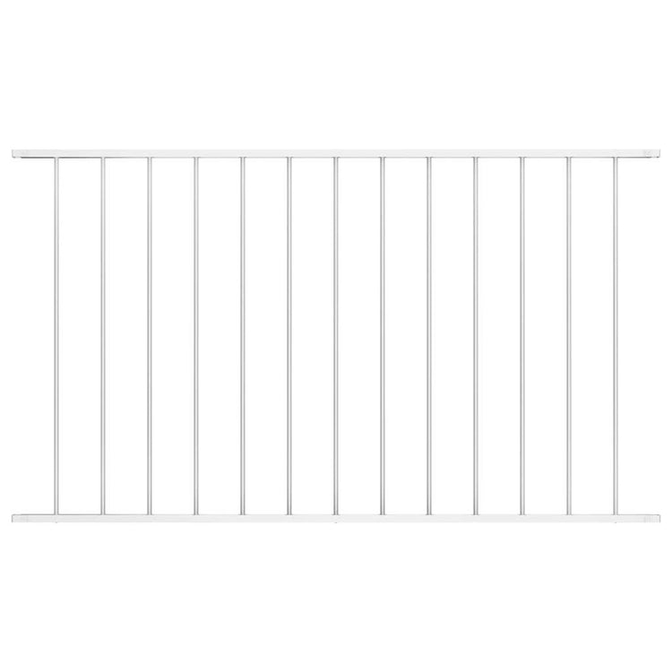 Vidaxl HEK Panel 1,7x0,75 M Pulver -Kette -Stahlweiß