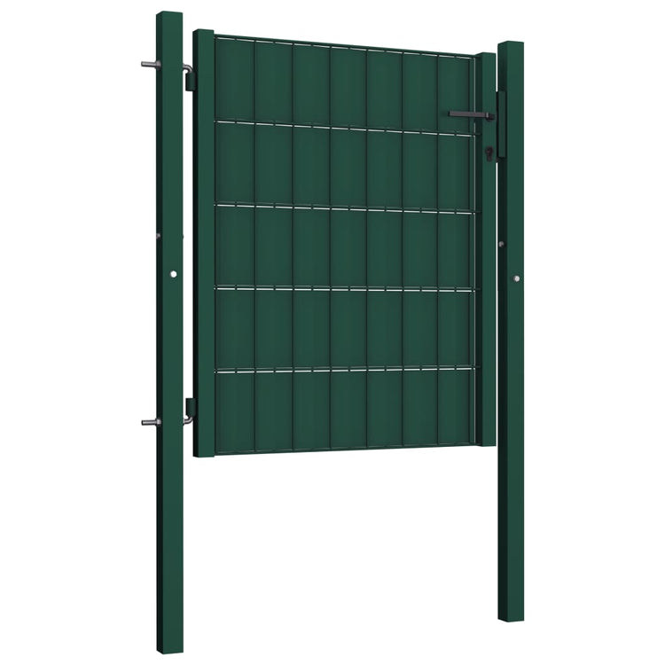 Vidaxl -Port 100x81 cm PVC und Stahlgrün