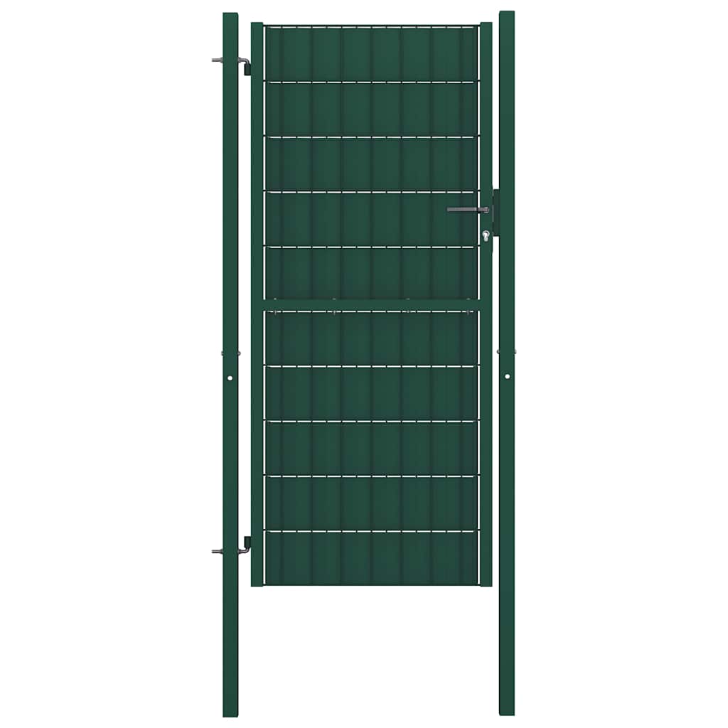Vidaxl -Port 100x164 cm PVC und Stahlgrün