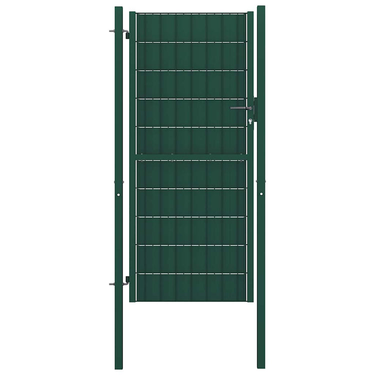 Vidaxl -Port 100x164 cm PVC und Stahlgrün