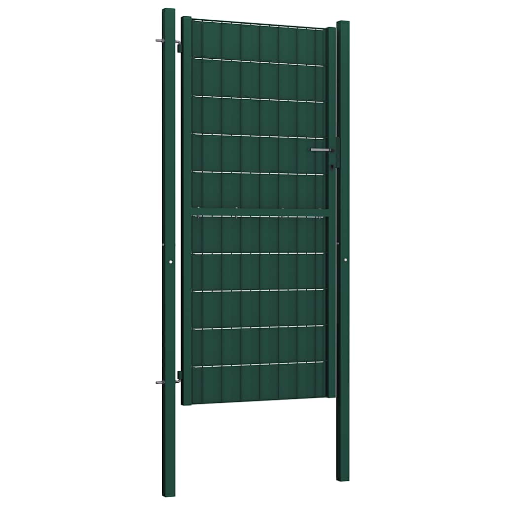 Vidaxl -Port 100x164 cm PVC und Stahlgrün