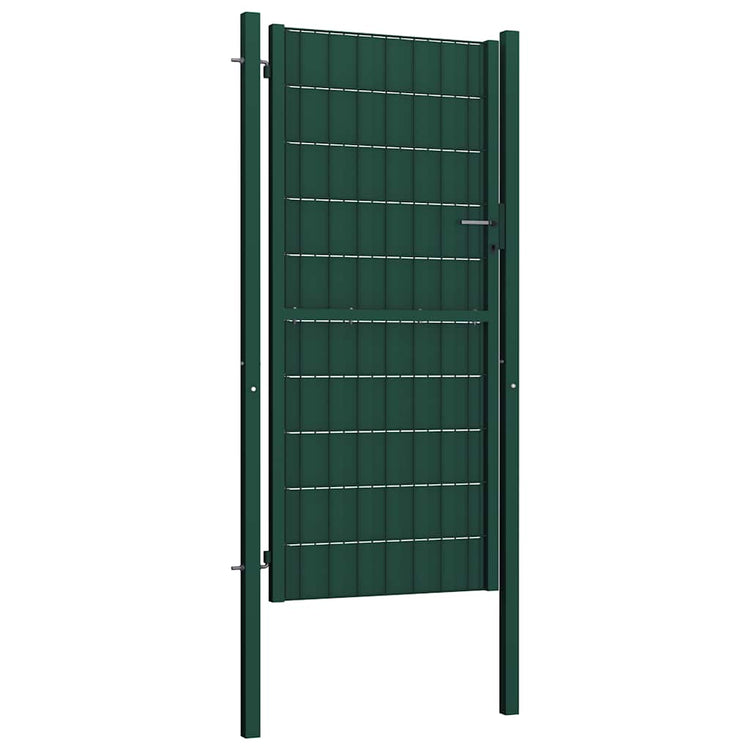 Vidaxl -Port 100x164 cm PVC und Stahlgrün
