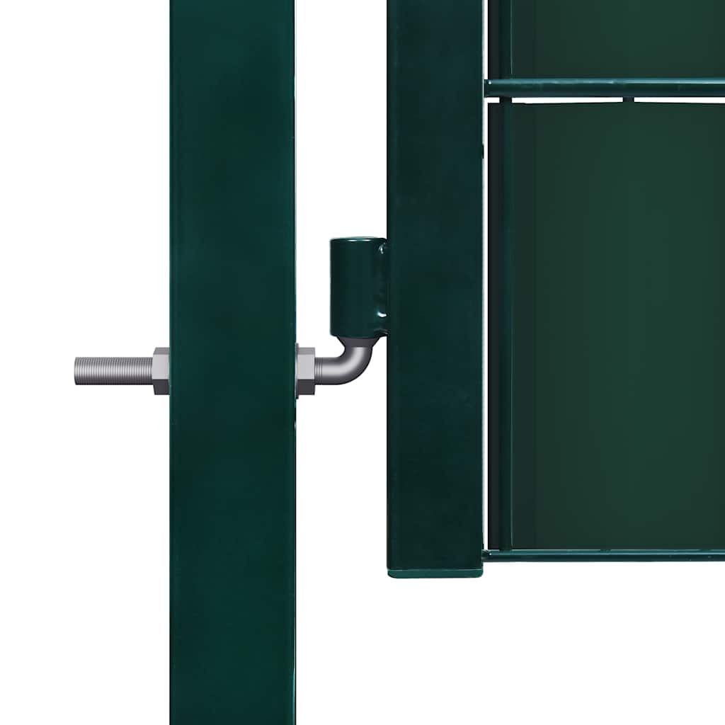 Vidaxl -Port 100x164 cm PVC und Stahlgrün