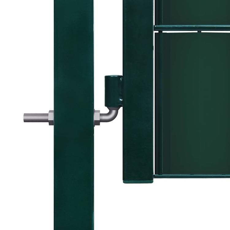 Vidaxl -Port 100x204 cm PVC und Stahlgrün