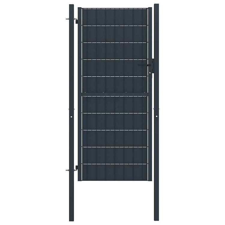 VIDAXL -Port 100x164 cm PVC und Stahl -Anthrazit -ausgelöst