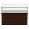 Vidaxl Tuinkas 100x100x85 cm verzinkter Stahlbraun