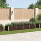 VIDAXL -Pflanzer eingefügt 320x80x45 cm verzinkter Stahlbraun