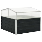 Vidaxl Tuinkas 100x100x77 cm verzinkter Stahl -Anthrazit - afbeelding 1