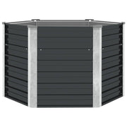 VIDAXL -Pflanzer erhoben 129x129x77cm verzinkter Stahl -Anthrazit - afbeelding 2