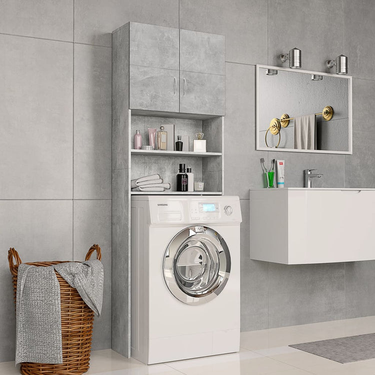 Vidaxl Waschmaschinenschrank 64x25.5 x 190 cm verarbeiteter Holzbetonpreis