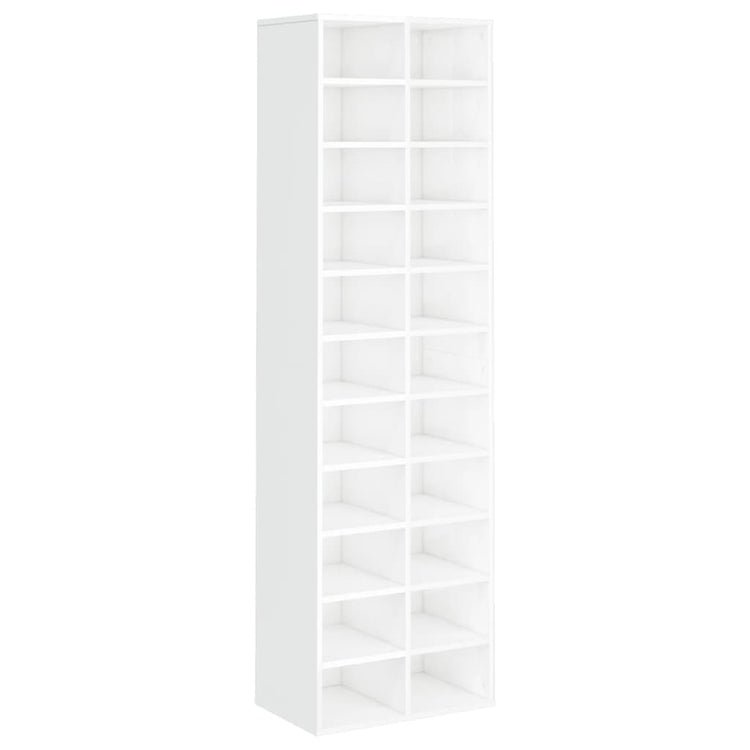 VIDAXL -Schuhschrank 54x34x183 cm Spanplatten High -Gloss White